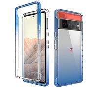 nulala Custodia compatibile con Google Pixel 7 Pro, protezione completa del corpo ibrido sfumato colore morbido silicone TPU + PC Bumper custodia trasparente antiurto per Google Pixel 7 Pro