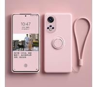 nulala Custodia compatibile con Sony Xperia 5, custodia magnetica in silicone liquido originale, custodia protettiva antiurto militare per Sony Xperia 5, rosa