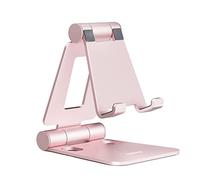 NULAXY A4 Supporto Telefono Dock Universale Supporto per Telefono Cellulare Scrivania Compatibile con iPhone 14 13 12 11 XS Max XR X 8 7 6, Samsung S10 S9 S8, Smartphones - Oro Rosa
