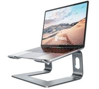 Nulaxy Supporto PC Portatile, Supporto per Laptop Ergonomico in Alluminio, Laptop Stand Rimovibile Compatibile con MacBook Air PRO, Dell XPS, HP, Lenovo Altro 10-15.6" Laptop, Grigio Spazio