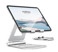 Nulaxy Supporto Tablet, Alluminio Supporto per iPad Pieghevole e Regolabile, Porta Cellulare da Tavolo per iPad PRO 12.9, 10.5, 9.7, Air Mini 2 3 4, iPhone, Switch, Samsung Tab (4.7"-13") - Argento