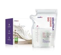 Nuliie 300 Pezzi Sacchetti Latte Materno, 250ml Contenitori Latte Materno Sterili, Contenitore Latte Materno con Beccuccio Allattamento, Senza BPA, Buste Resta in Piedi Da Sola, Salva Spazio