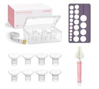 Nuliie Kit di dimensionamento flangia 5 in 1 da 18/19/20/21 mm per flangia da 24 mm, scudo della maggior parte delle pompe, 8 inserti in silicone per aumentare l'efficienza e il comfort di pompaggio
