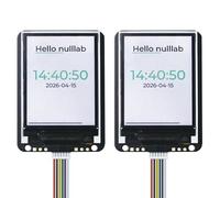 NULLLAB Confezione da 2 moduli display LCD da 2,0 pollici, schermo TFT IPS a colori 240 x 320, driver ST7789, interfaccia SPI a 4 fili, compatibile con 3,3 V-5 V, per HMI incorporato, dispositivi
