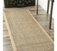 nuLOOM Elijah Natural Seagrass Farmhouse - Tappeto passatoia per casa, 2 '15 cm x 20, Beige