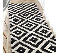 nuLOOM Kellee Contemporary Wool Tappeto, Nero, 2' 6" x 14'