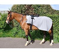 nuLOOM Rhinegold Tappeto da Cavalcare Ricamato, Tappeto Mosca per Cavalli, Grigio Pieno