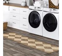nuLOOM Sabina Diamond - Tappeto runner per interni ed esterni, 6 x 20 cm, colore: beige
