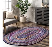 nuLOOM Tammara Tappeto intrecciato a mano, 1,2 x 1,8 m, blu