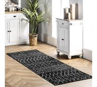 nuLOOM Tappeto marocchino Blythe Runner, 2' 8" x 8', bianco e nero