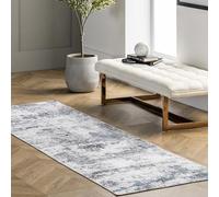 nuLOOM - Tappeto moderno astratto, lavabile in lavatrice, 5,2 cm x 25,2 cm, grigio