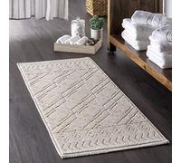 NuLOOM Traliccio Traliccio Traliccio Tappeto Bagno, 2' 2" x 3' 9", Avorio