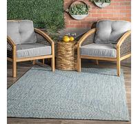 nuLOOM Wynn - Tappeto intrecciato per interni ed esterni, 60 x 200 cm, colore: acqua