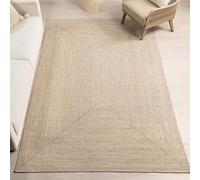 nuLOOM Wynn Tappeto intrecciato per interni ed esterni, ovale, 7,6 x 12,7 cm, marrone chiaro