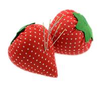 nuluxi Tessuto puntaspilli Spilli Puntaspilli Pin Puntaspilli Cuscini Forma di Fragola Fai da Te Utensili per Cucire a Mano Anti-Drop Needle Pin Pacchetto Accessori da Cucire per Casa Forniture 2 PCS