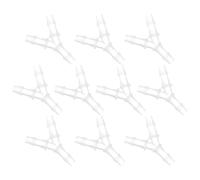 NULYLU 10 Pezzi Connettori Y per Tubo da Giardino in Plastica Accessori per Irrigazione Facili da Installare Giunto Tre Vie Robusto per Tubo Annaffiatoio