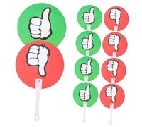 NULYLU 10 pezzi Palette di Voto Riutilizzabili Materiali Plastici Resistenti per Eventi in Aula e Votazioni Interattive per Insegnanti e Giudici