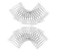 NULYLU 10 Pezzi Pettine Laterale Acciaio Inossidabile 7 Denti Pettini Decorativi Donne Sposa Accessorio Acconciature