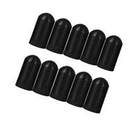 NULYLU 10pezzi Suggerimenti Silenziosi Silicone Per Bacchette Da Drums Protezioni Per Bacchette Accessori Per Pratica Nero