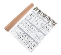 NULYLU 1pezzi Chord Chart Per Clarinetto Con Guida Finger Strumento Utile Per Insegnanti e Principianti Diagrammi Chiari e Pratici Per Esercitazione e Apprendimento Efficiente