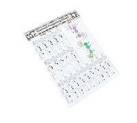 NULYLU 1pezzi Clarinet Finger Guide Chart Pratico Diagramma Degli Accordi Per Principianti Clarinetto Risorsa Utile Per Apprendimento e Pratica