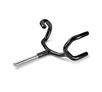 NULYLU 1pezzi Microfono Supporto y Metallo Nero Con Base Treppiede Supporto Per Microfono Robusto e Durevole Compatibile Stands e Mic Stands