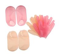 NULYLU 1set Maschera Esfoliante Silicone Per Piedi e Mani Per Trattamento Idratante Notturno Calzini e Guanti Per Morbida e Rinnovata Adatta Per Uso Domestico e Centri Benessere