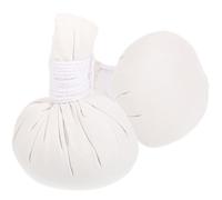 NULYLU 2 Pezzi Palla da Massaggio Erboristica in Cotone per Moxibustione e Massaggio, Sfera Bianco per Relax e Benessere in Varie Occasioni