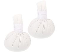 NULYLU 2pezzi Palline Massaggio Erboristiche Spa in Cotone Morbido Sacchetti Riscaldabili per Moxibustione e Massaggi Rilassanti per Decontratturare Corpo e Agopressione