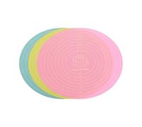 NULYLU 3 Pezzi Tappetino in Silicone per Decorazione Dolci Scala Antiaderente e Resistente al Calore per Impastare e Decorare Torte