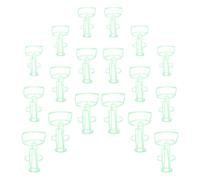 NULYLU 30 Pezzi Copertura Rete per Bottiglie di Infusione in Plastica Verde, Supporto Sicuro per Flaconi da 100ml, 250ml e 500ml, per Assistenza Domiciliare