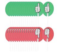 NULYLU 30 Pezzi Palette di Voto Riutilizzabili in Plastico per Aula, Semplici e Facili da Usare, per Studenti in Contesti Scolastici