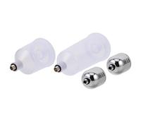 NULYLU 4 Pezzi Bottiglia per Vernice, Bottigliette di Plastica Piccole, 20ml 40ml 7ml, Argento, per Acquerello e Vernice, per Colorazione in Batch e Progetti Creativi