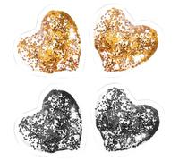 NULYLU 4 Pezzi Cerotti Rinfrescanti Per Occhi Forma Di Cuore Confezione Di Riutilizzabili Realizzati in Gel Flessibile e Pvc Per Effetto Rinfrescante Prolungato Riduce Affaticamento Degli