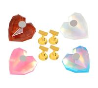 NULYLU 4 Pezzi Supporto Nail Art di e Espositore per Pratica e Mostra Unghie Design Mano Realistica per Formazione Nail Design in Salone Casa e Viaggio