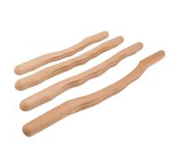 NULYLU 4 Pz Beauty Salon Massaggiatori Scraping Bares Wooden Meridian Sticks Massagin Tools