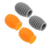 NULYLU 4pezzi Punte Silenziose Per Bacchette Silicone Coprenti Per Testa Di Bacchette Accessori Per Strumenti Musicali Protezione e Smorzamento Per Batteria Elettronica e Tradizionale