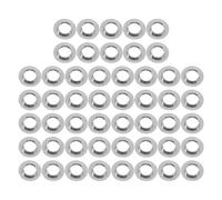 NULYLU 50 pezzi Guarnizioni in Acciaio Inox per Occhiali Distanziatori Resistenti per Riparazione Kit Accessori Parti Occhiali Anti-allentamento Adatti per Montature Senza Montatura