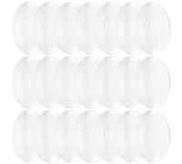 NULYLU 50 Pezzi Lente Biconvessa Trasparente 25mm, Strumenti Didattici di Fisica per Esperimenti Scientifici, Lente Convessa Piccola per Insegnamento e Progetti DIY