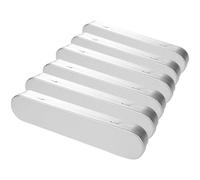 NULYLU 6pezzi Scatola in Latta per Matite Astuccio Metallo Portatile Organizer per Penne in Metallo Scatola Portamatite Resistente all Usura Accessorio per Cancelleria Quotidiana