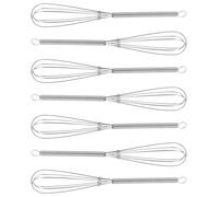 NULYLU 7 Pezzi Agitatore per Tintura per Chioma in Acciaio Inox Strumento per Parrucchiere Impugnatura Antiscivolo Miscelatore Manuale per Colorazione Fai da Te e Uso Domestico