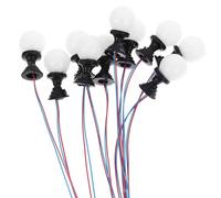 NULYLU 87, Luci a Colonna in Abs Bianco per Micro Paesaggistica, Accessori per Mini Case e Tavoli da Giardino, Illuminazione per Diorami e Modellismo