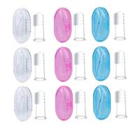 NULYLU 9pezzi Spazzolino Per Massaggiagengive Per Da Latte Con Scatola Di Risparmio Trasparente Per Anni