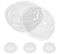 NULYLU Accessori di Resistenti e in Silicone Unitá per 4 Tiralatte Non Deformabili, Adatti per Uso Domestico e Centri Maternità