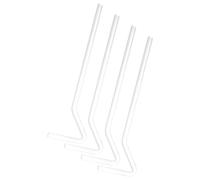 NULYLU Barre di Diffusione in Vetro 6 Mm Set da 4 per Laboratorio Cellulare, Bacchette di Rivestimento Lisce per Coltura Microbiologica e Applicazioni Scientifiche