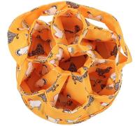NULYLU Cestino per Raccolta Uova con 7 Tasche in Tela Arancione, Grande Capacità e Multiuso per Pollame e Oche in Fattorie e Spazi Verdi