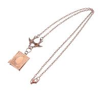 NULYLU Collana Donna Ciondolo Rondine in Lega Marrone Vintage Resistente Mantiene la Forma Design Unico per Uso Quotidiano e Appuntamenti