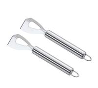 NULYLU Coltelli Confezione da 2 per e Formaggio in Inossidabile Argento, Lama a V per per Utensili da Cucina