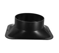 NULYLU Connettore Flangia Abs Nero Rettangolare per Tubo Aspirazione Polveri Collegamento Resistente Alta Pressione Accessorio Ventilazione Tubo Ductwork Design Moderno