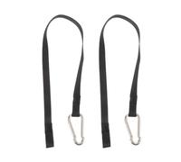 NULYLU Corda di Estensione per Macchina Palestra 2 Pezzi in Nylon Nero per Tricipiti e Spalle, Compatibile Cable Crossover e Ab Machine